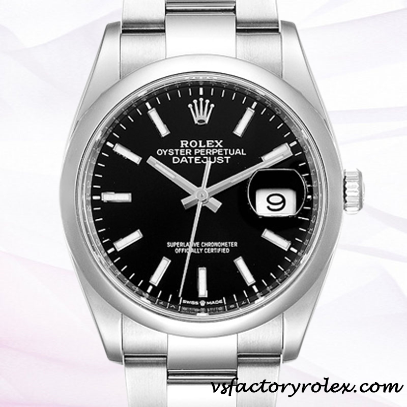 VS Datejust Rolex 2836/2813 m126200-0004 Men's Black Dial 12mm Luxury VS Factory Rolex Watches Equipped Swiss Movement